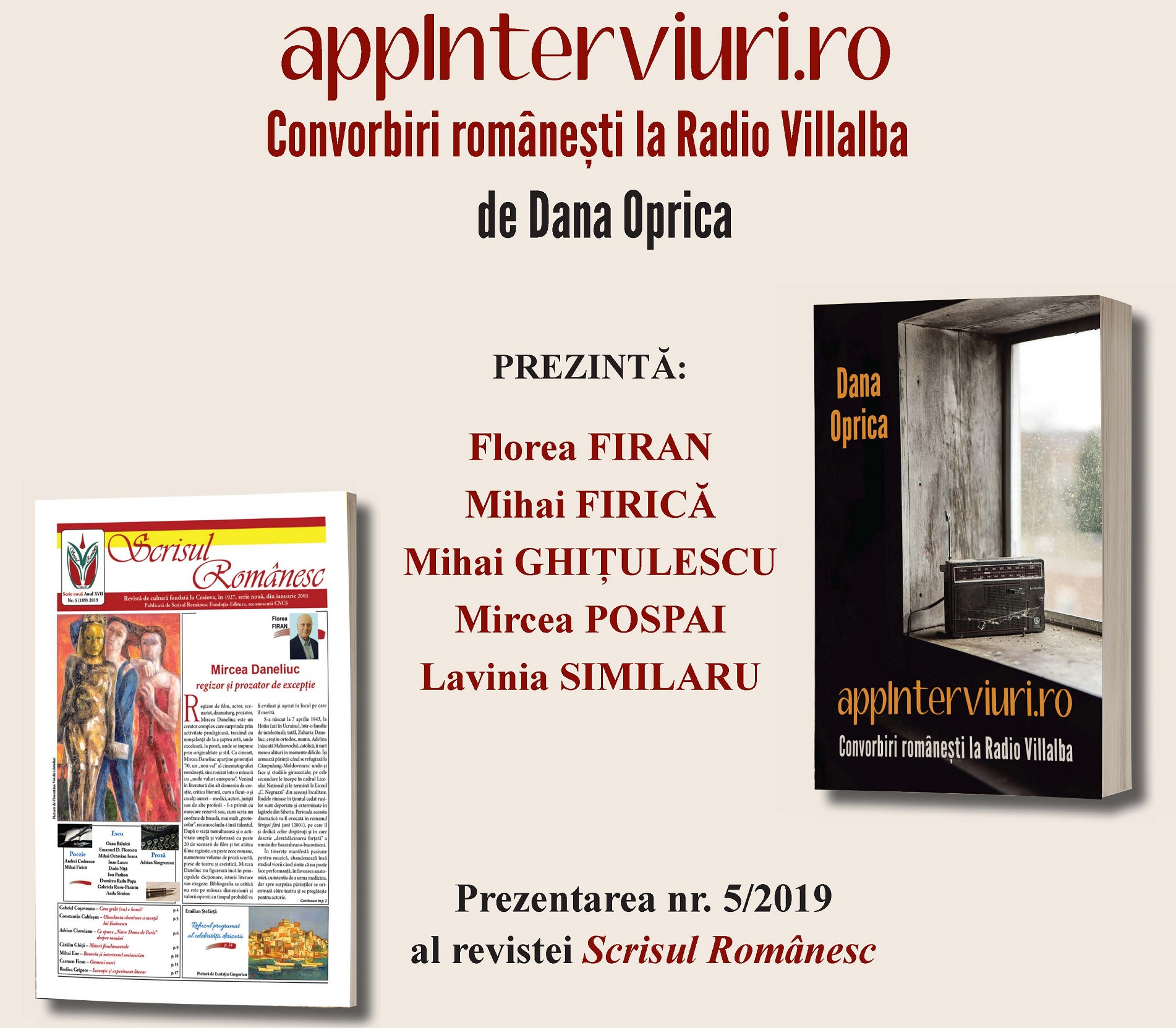 applnterviuri.ro. Convorbiri românești la Radio Villalba