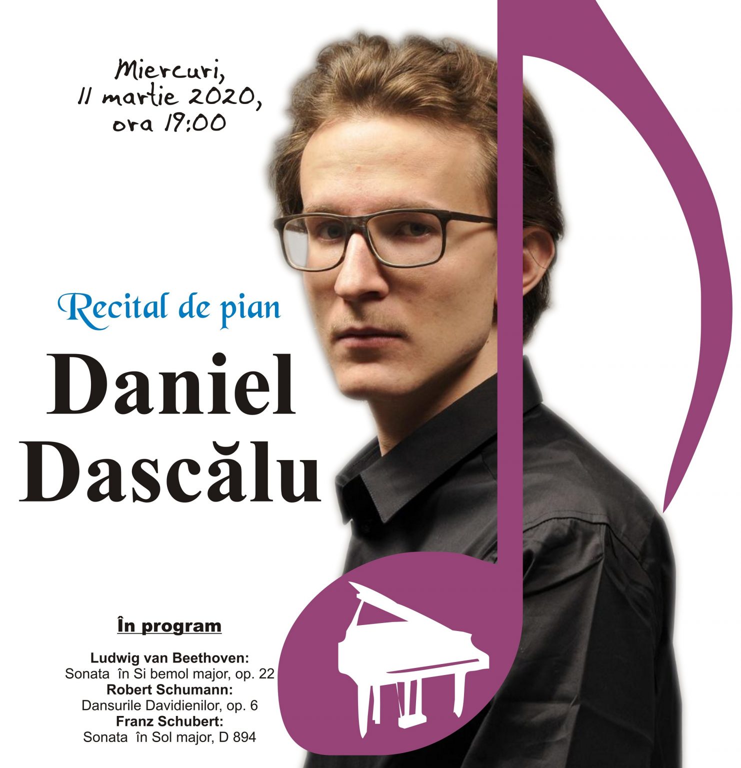 Recital de pian Daniel Dascălu