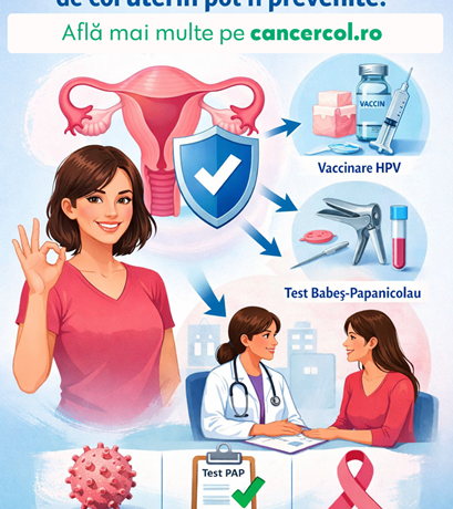 90% dintre cazurile de cancer de col uterin pot fi prevenite