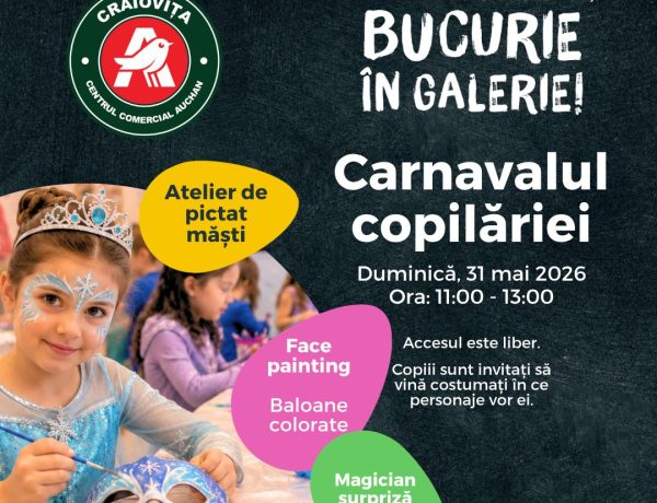 Carnavalul Copilăriei aduce magie și culoare